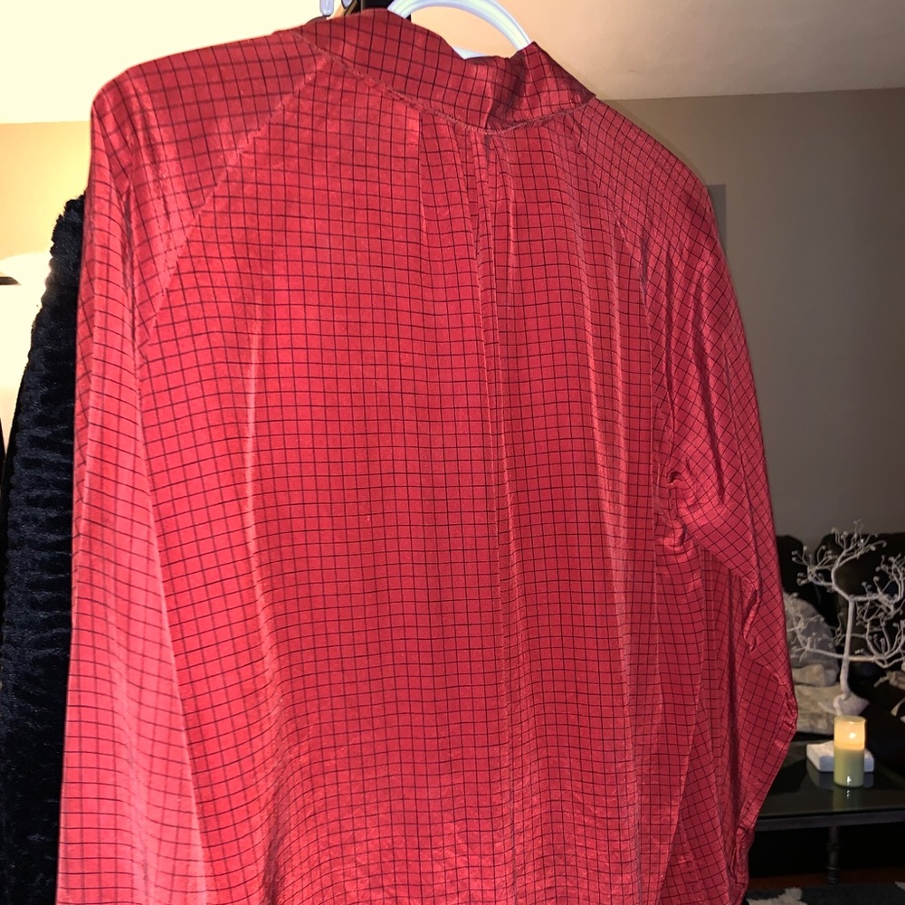 Red button down - Picture 3 of 3